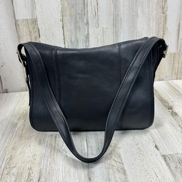 Coach Vintage 90s Black Leather Unisex
Legacy Mail Messenger Bag #9065 - Picture 5 of 12